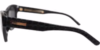 DG4177 Black Leather Frame Tinted Lens Sunglasses 3