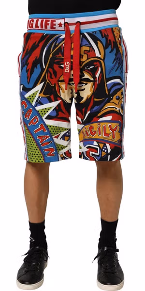 Multicolor Captain Sicily Men Bermuda Shorts