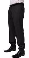 Black Wool Formal Dress Men Trouser Pants 2