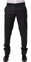 Black Wool Formal Dress Men Trouser Pants 1