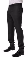 Black Wool Formal Dress Men Trouser Pants 2