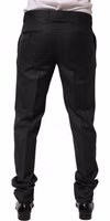 Black Wool Formal Dress Men Trouser Pants 3