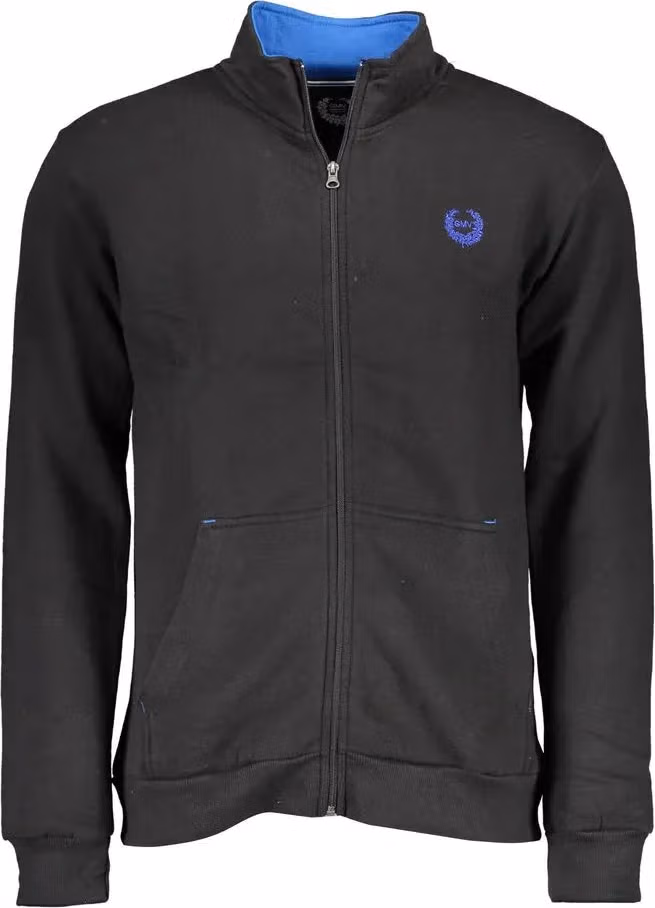 Black Polyester Men's Sweatshirt
