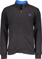 Black Polyester Men's Sweatshirt 1