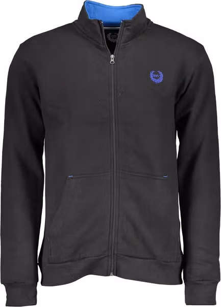 Black Polyester Men's Sweatshirt