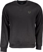 Black Polyester Men Sweatshirt 1