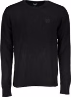 Black Viscose Men's Sweater 1