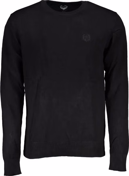 Black Viscose Men's Sweater