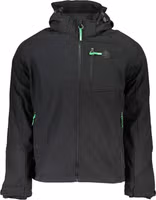 Black Polyester Men's Jacket 1
