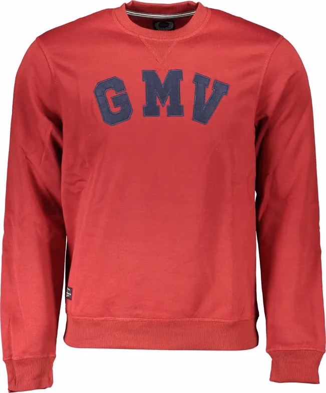 Red Polyester Men's Sweatshirt