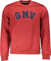 Red Polyester Men's Sweatshirt 1