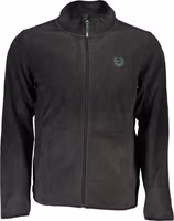 Black Polyester Men Sweatshirt 1