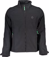 Black Polyester Men's Jacket 1