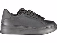 Black Polyurethane Men Sneaker 1