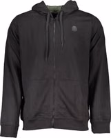 Black Cotton Men's Hooded Sweatshirt 1