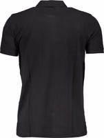 Black Cotton Men's Polo Shirt 2