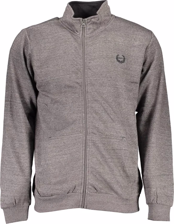 Gray Polyester Men's Sweatshirt