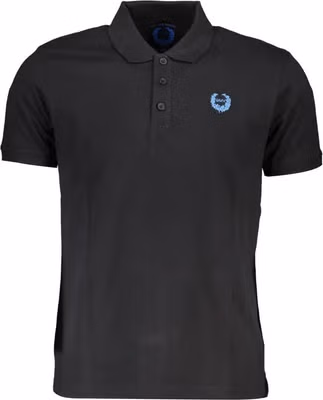 Black Cotton Men's Polo Shirt