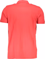 Red Cotton Men Polo Shirt 2