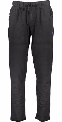 Black Cotton Men's Trouser