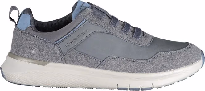 Blue Polyester Men Sneaker