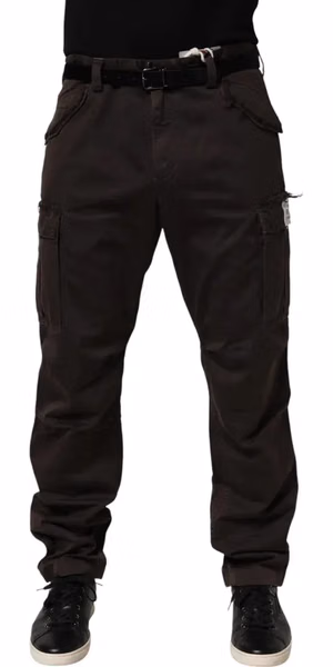 Brown Re- Edition Cotton Men Cargo Pants