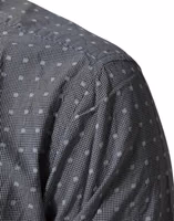 Gray Polka Dot Cotton Button Down Long Sleeves Shirt 5