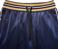 Blue Nylon Jogger Mid Waist Trouser Pants 4