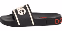 Black Rubber Slides Sandals Beachwear Shoes 5