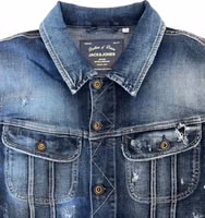 Blue Cotton Men's Denim Jacket 3
