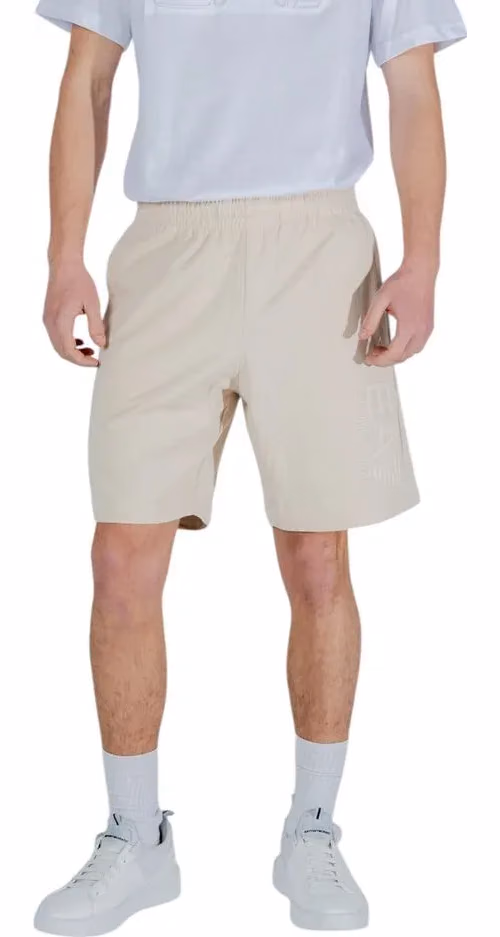 Beige Cotton Bermuda Shorts