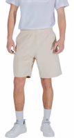 Beige Cotton Bermuda Shorts 1