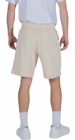 Beige Cotton Bermuda Shorts 4