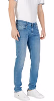 Blue Cotton Skinny Jeans 3