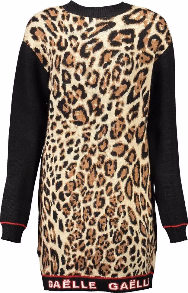 فستان نسائي بيج من صوف الميرينو