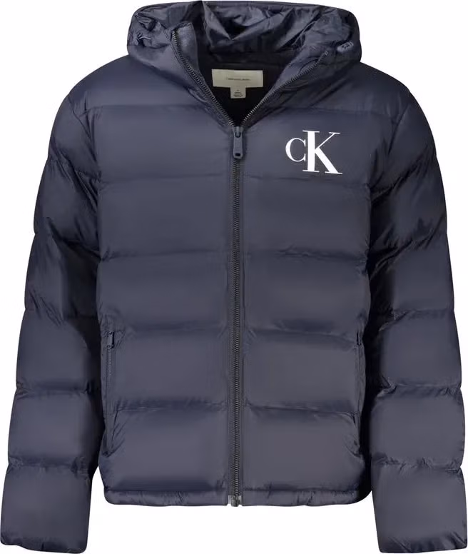 Blu Poliammide Men's Jacket