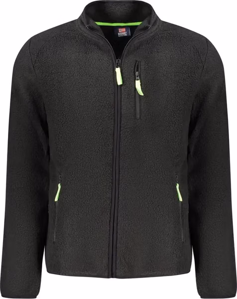 Black Polyester Men's Sweatshirt