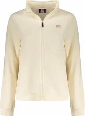 White Cotton Women Sweatshirt