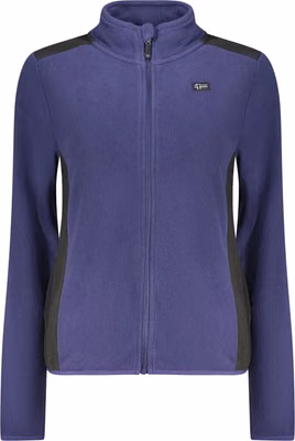 Blue Polyester Women Sweatshirt