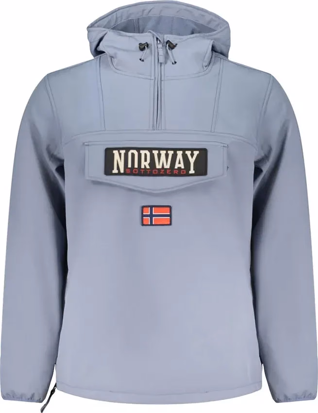 Blu Polyester Men's Jacket