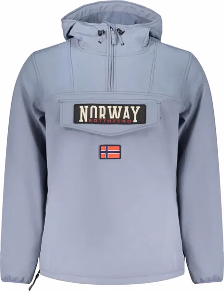 Blu Polyester Men's Jacket