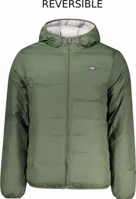 Verde Poliestere Uomo Giacca