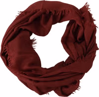 Red DG Crown Cashmere Silk Shawl Fringe Wrap Scarf 3