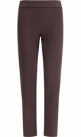 Brown Polyamide Casual Pants 1