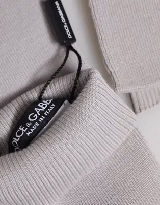 Gray Virgin Wool Knitted Fingerless Men Gloves