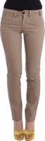 Beige Dress Skinny Slim Straight Chinos Pants 1