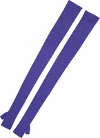 Violet Wool Fingerless Elbow Length Mitten Gloves 2