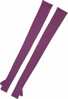 Purple Wool Fingerless Elbow Length Women One Size Gloves 2