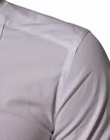 White Cotton Collared Long Sleeve GOLD Dress  Shirt 5