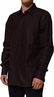 Brown Cotton LongSleeve MARTINI Dress  Shirt 2